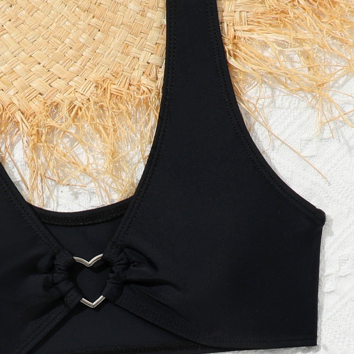 Women's Sporty Bikini with sophisticated ribbed design and high-cut panties Ivyshape