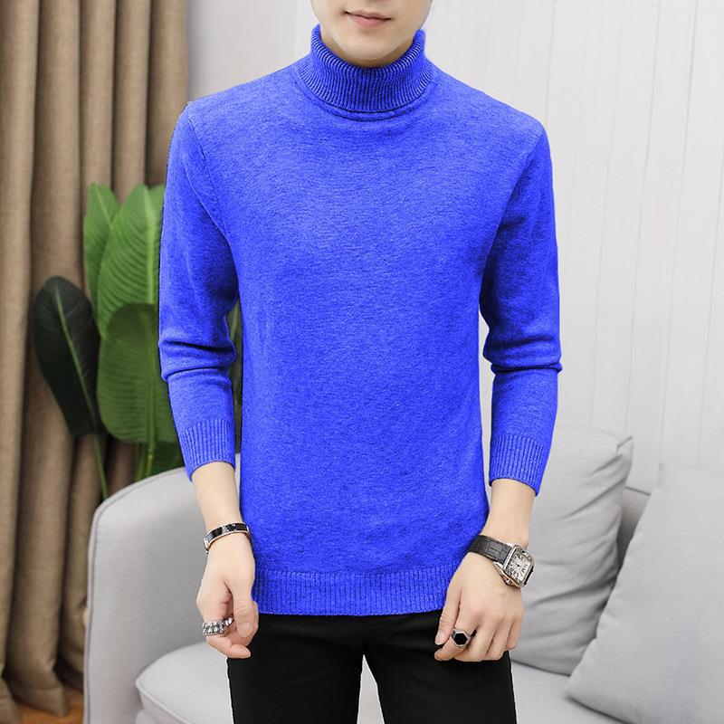Men's turtleneck sweater made of soft merino wool Ivyshape