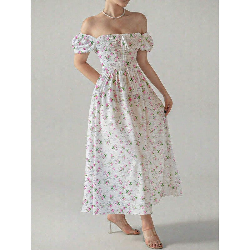 IvyShape | Printed Elegant Flowing Long Dress