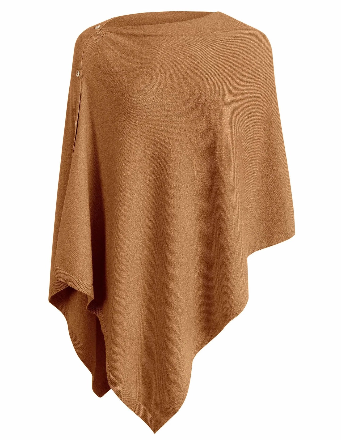 Women's versatile poncho made from high-quality material blend Ivyshape