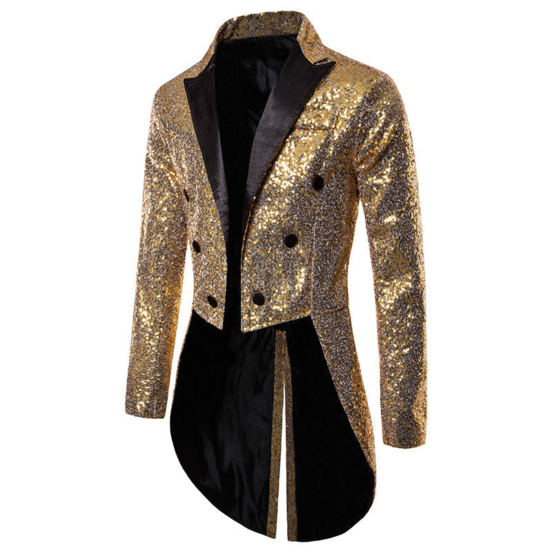 Men's glamorous sequin blazer with exclusive design Ivyshape