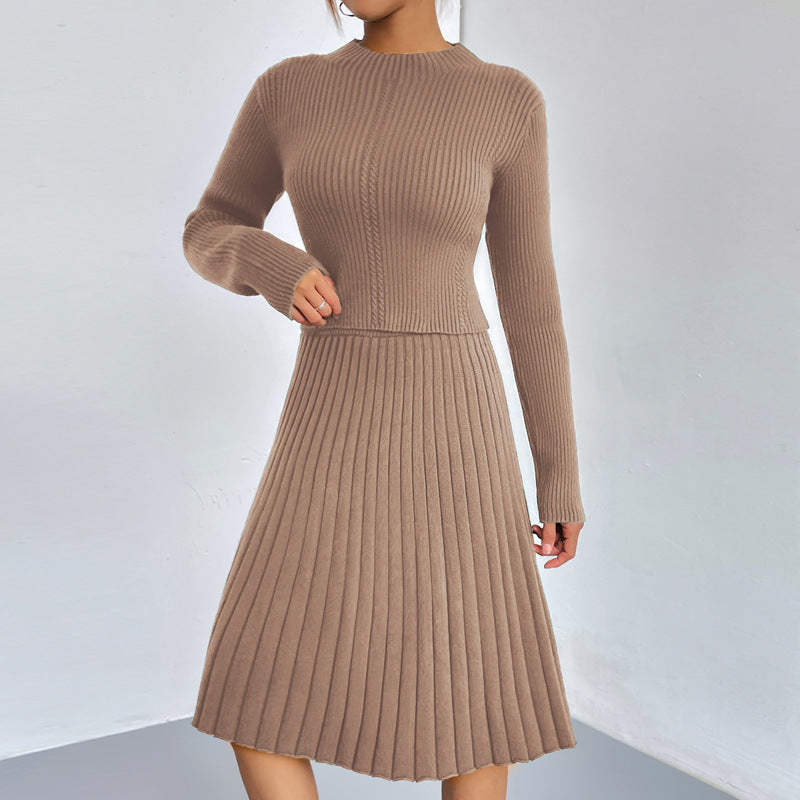 IvyShape | A-line skirt sweater set