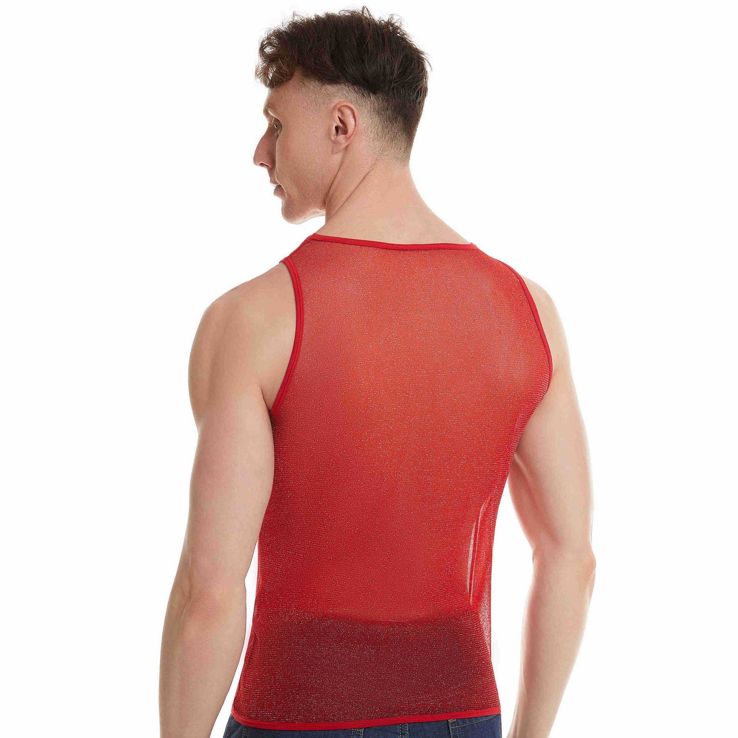 Men's Sporty Mesh Tank Top Ivyshape