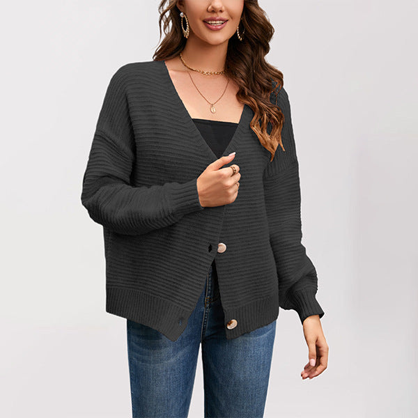 IvyShape | V-Neck Casual Cardigan