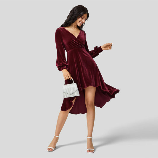 IvyShape | Velvety Cocktail Dress