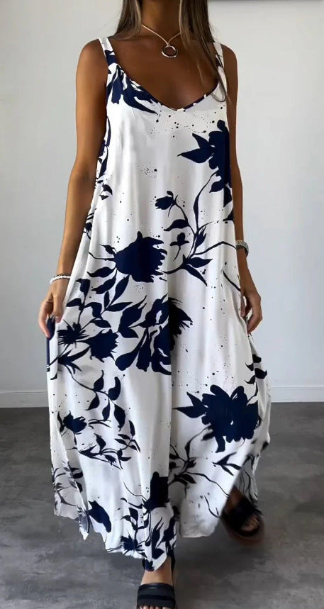 Women Flowing Floral Maxi Dress Ivyshape