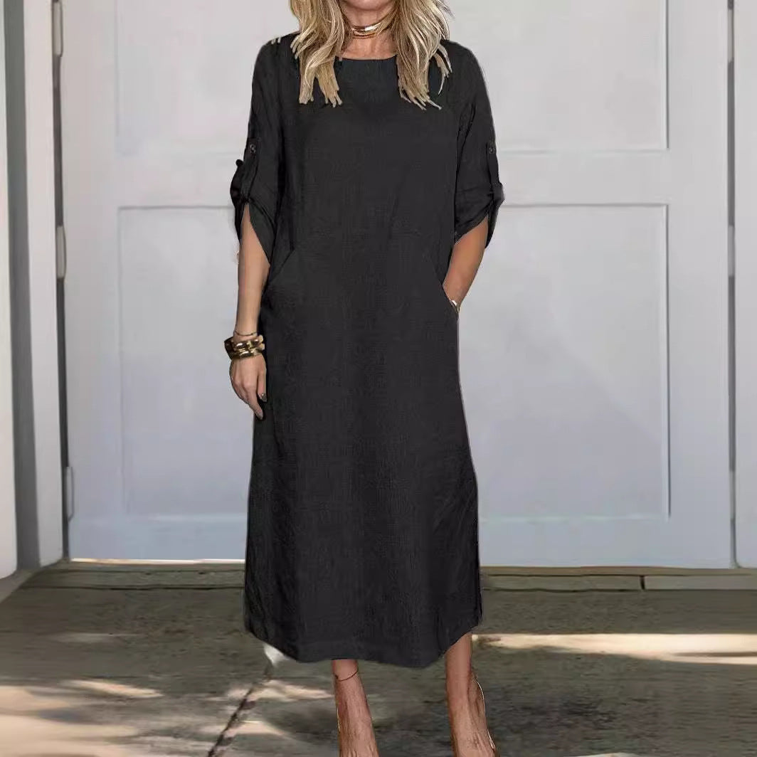 Women casual long sleeve dress Ivyshape