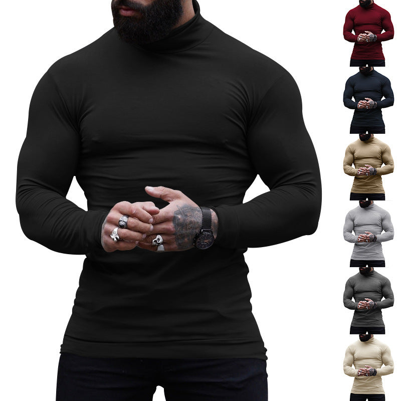 Men's High Quality Stand Collar Sweater Made of Soft Material Ivyshape