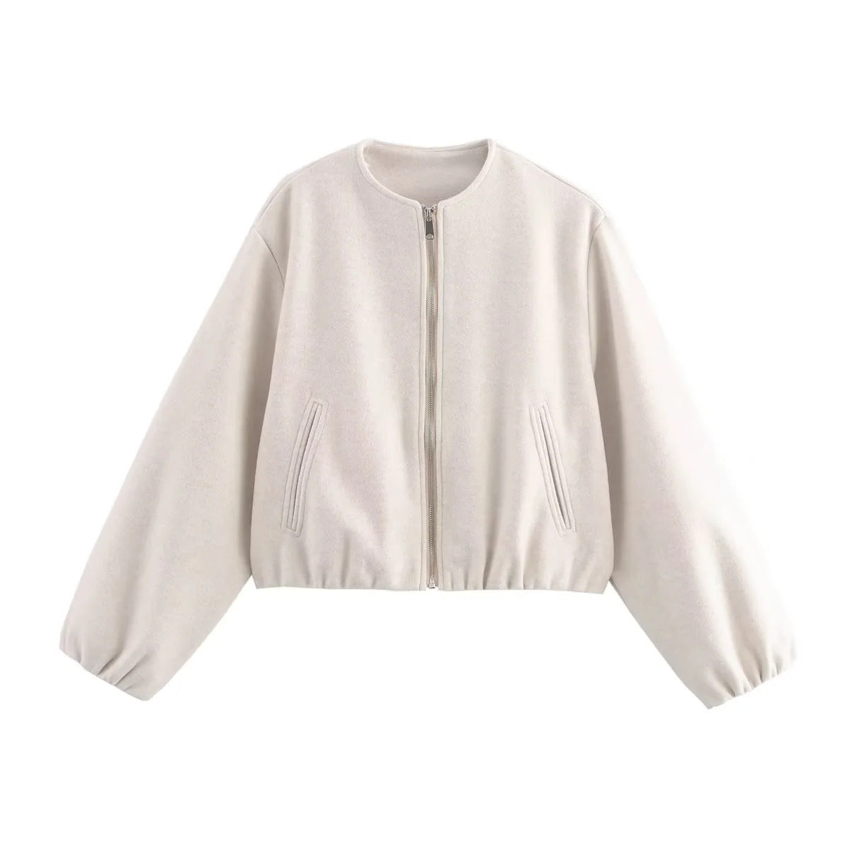 Women's loose blouson jacket made of soft material IvyShape