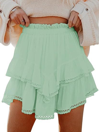 Women's airy skirt with gathers and calf-length cut Ivyshape
