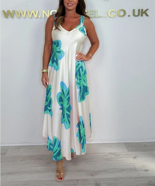Women Elegant Floral Maxi Dress Ivyshape