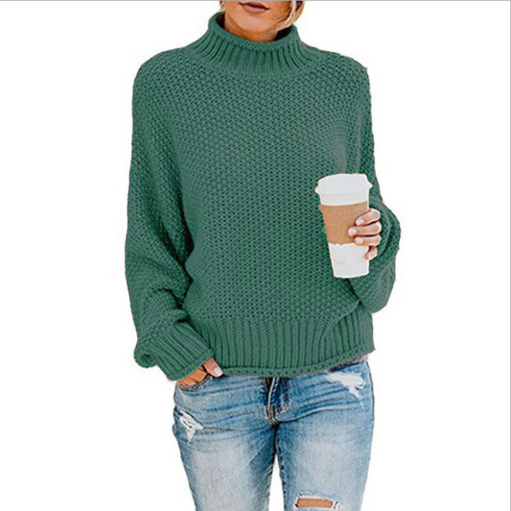 IvyShape | Relaxed Loose Round Neck Pullover Sweater