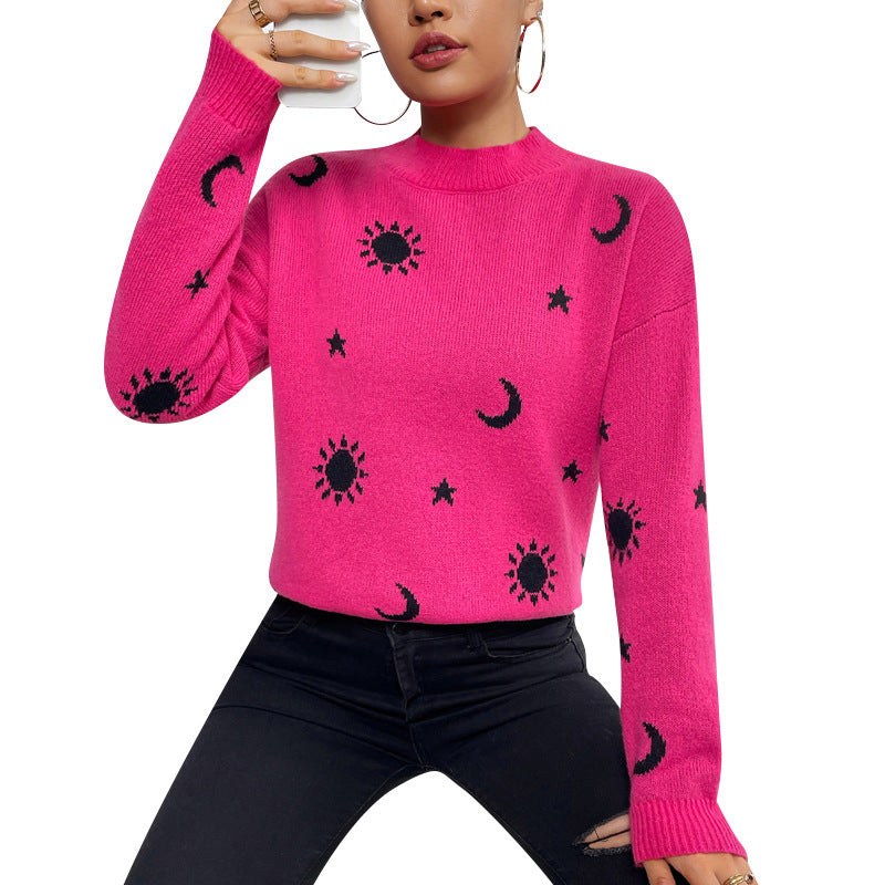 IvyShape | Skull Print Sweater