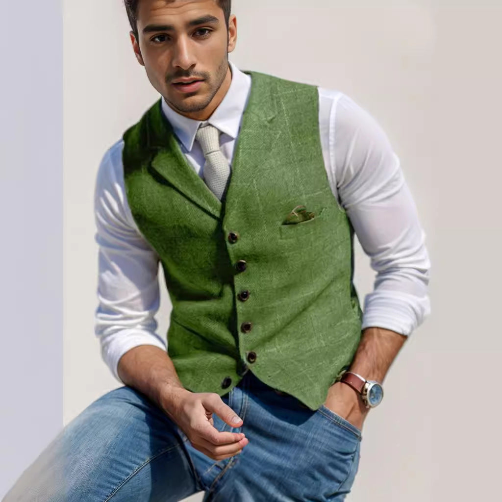 Men's elegant vest in modern style Ivyshape