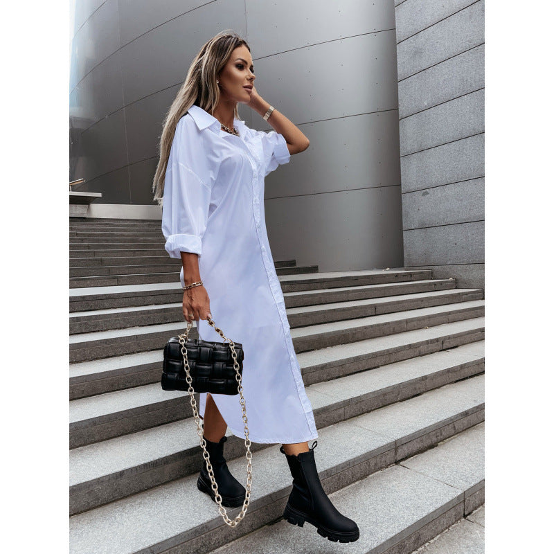 Ladies Shirt Dress Ivyshape