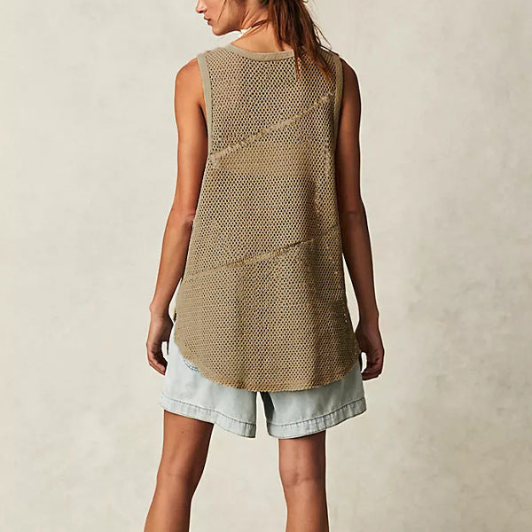 IvyShape | Hollow Sling Knitted Top