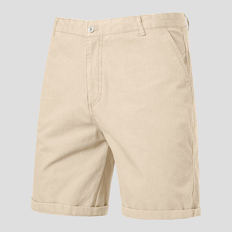 Men's casual shorts made of high-quality cotton blend with practical pockets Ivyshape