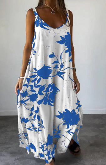 Women Flowing Floral Maxi Dress Ivyshape