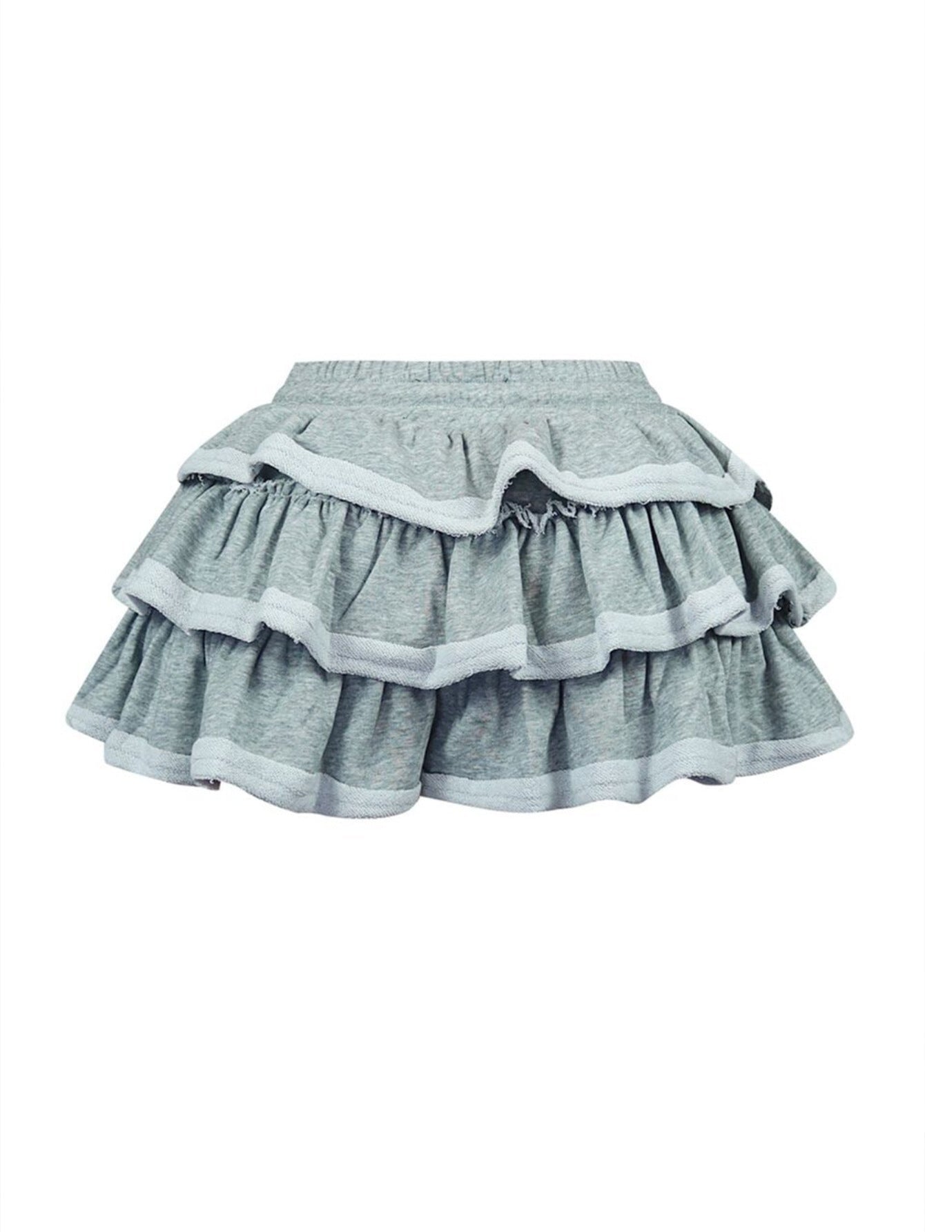 IvyShape | Ruffled Cake Mini Skirt Half Skirt