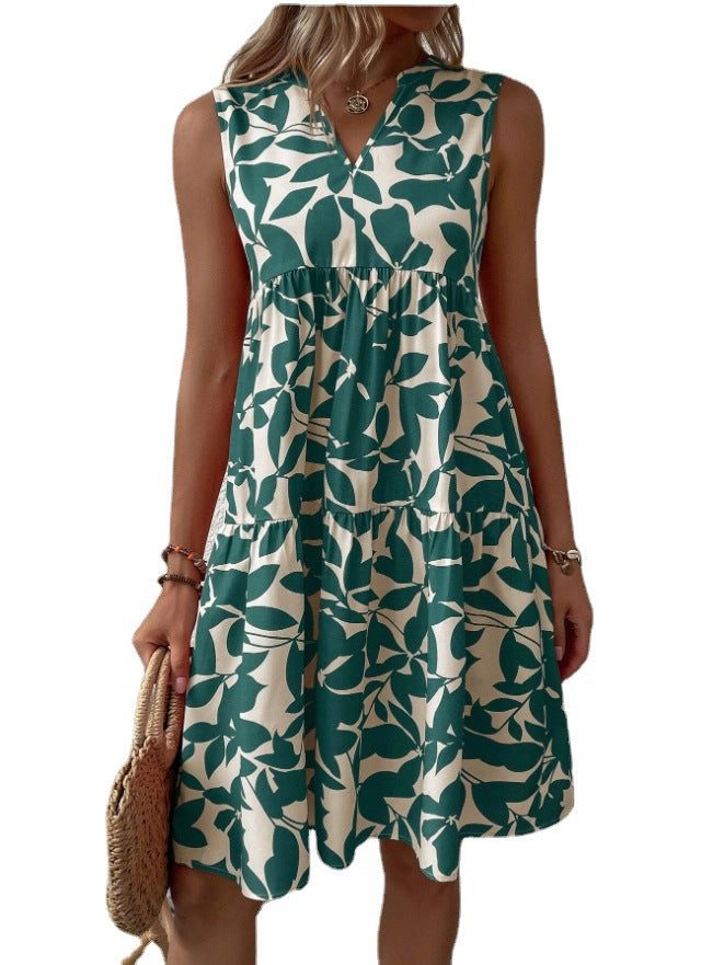 Women's flower dress in casual A-line design Ivyshape