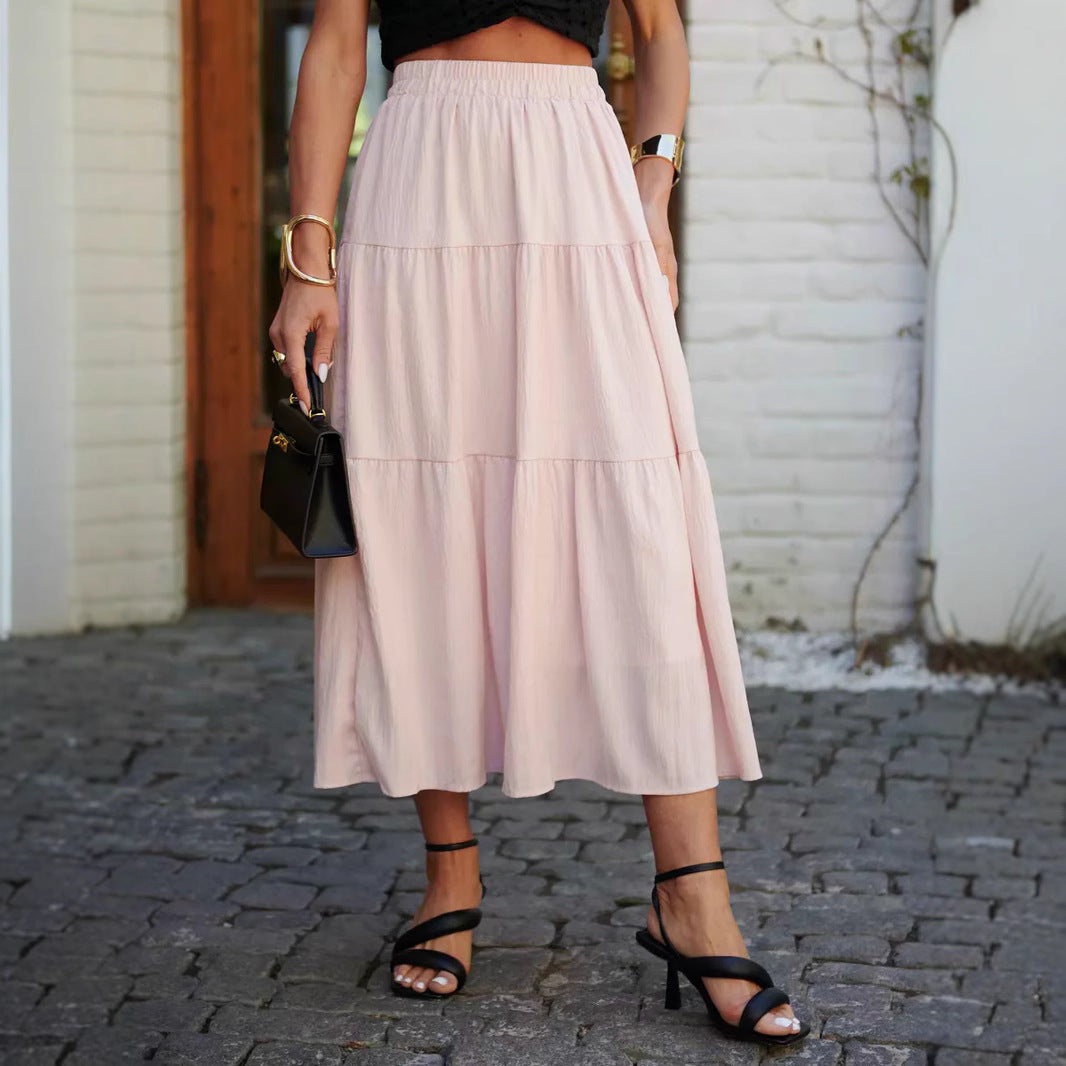 Women's Flowing Floral Print Midi Skirt Ivyshape