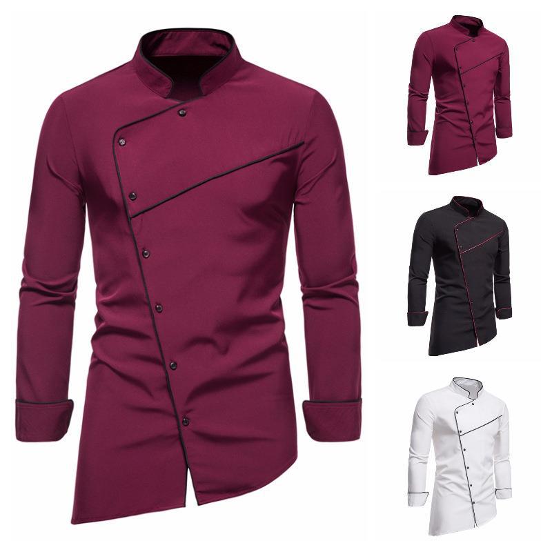 Men's chef jacket with elegant contrasts and high-quality workmanship Ivyshape