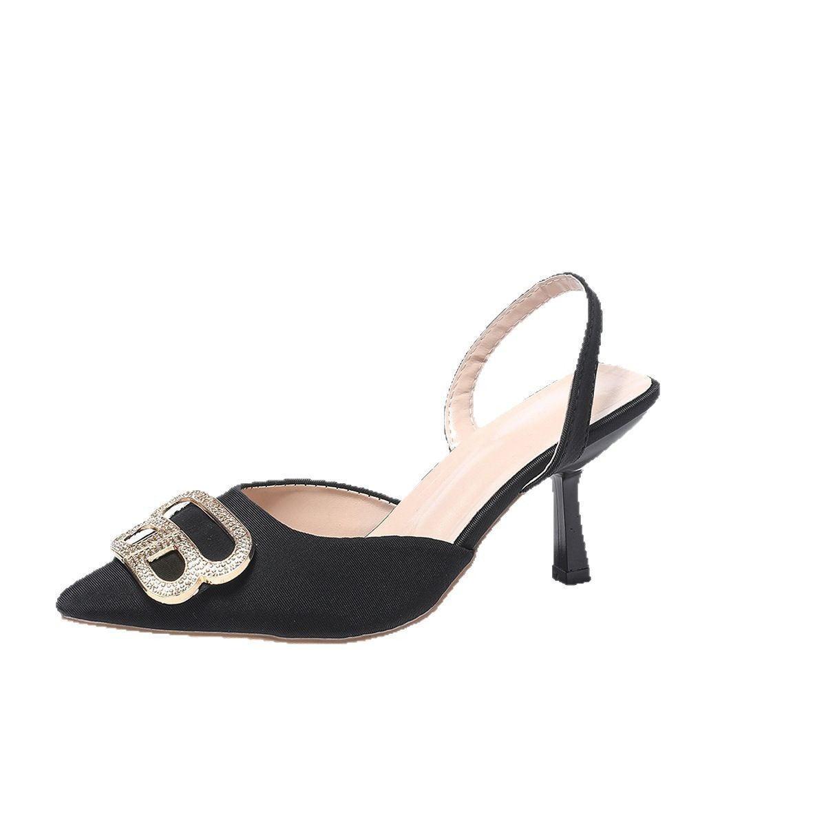 Women's Elegant Slingback Pumps with Stylish Buckle and Comfortable Heel Ivyshape