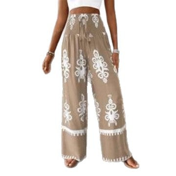 Women's wide cotton harem pants Ivyshape