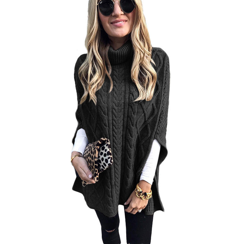 IvyShape | High Neck Street Fashion Loose Sweater