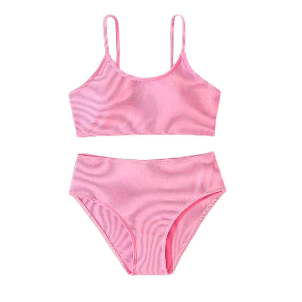 Women's Sporty Bikini with sophisticated ribbed design and high-cut panties Ivyshape