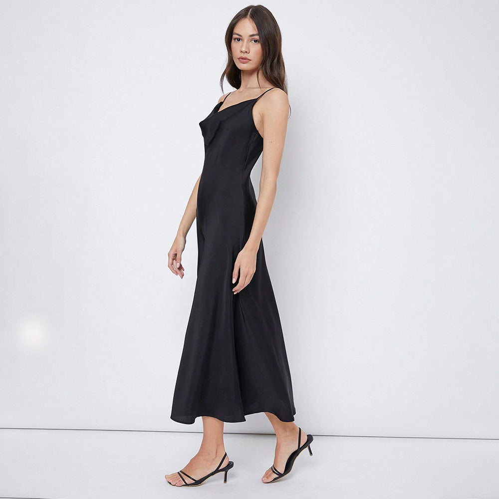 IvyShape | Party Slip Flowing Elegant Long Skirt