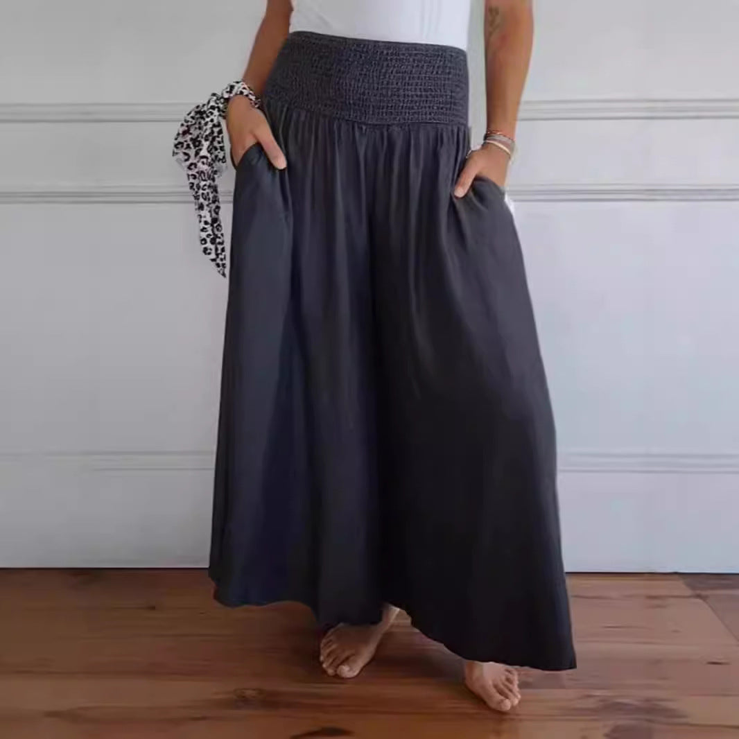 Women's Relaxed Fit Wide Trousers Ivyshape