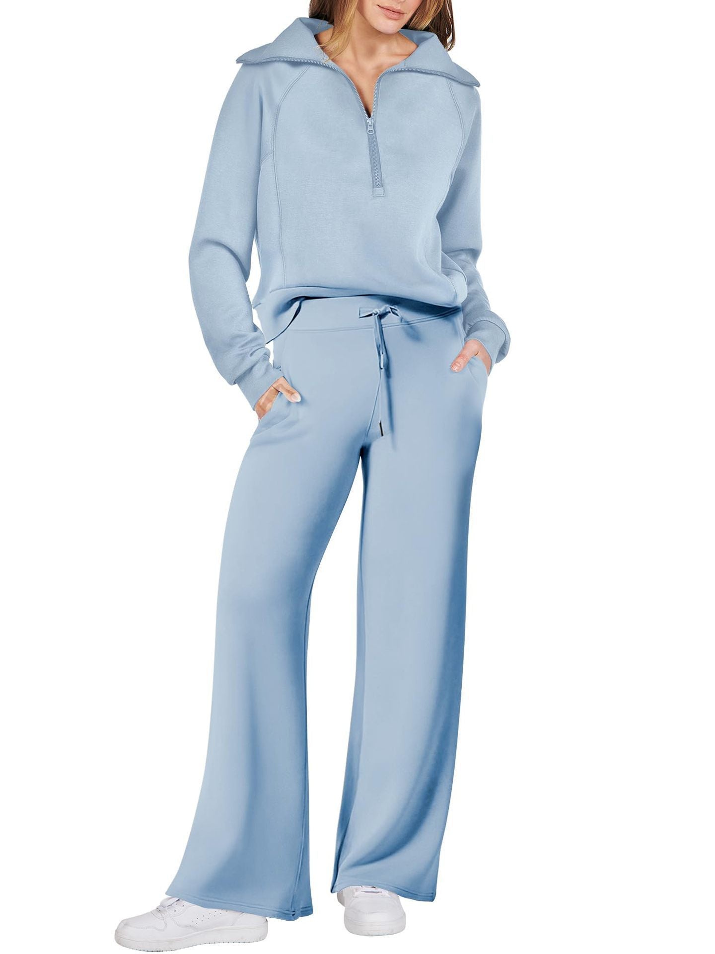 Women's leisure suit with high-quality zipper and comfortable fit Ivyshape
