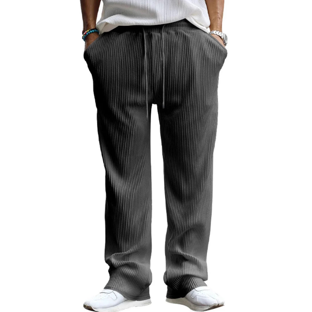 Women's Relaxed Fit Pleated Wide Trousers Ivyshape