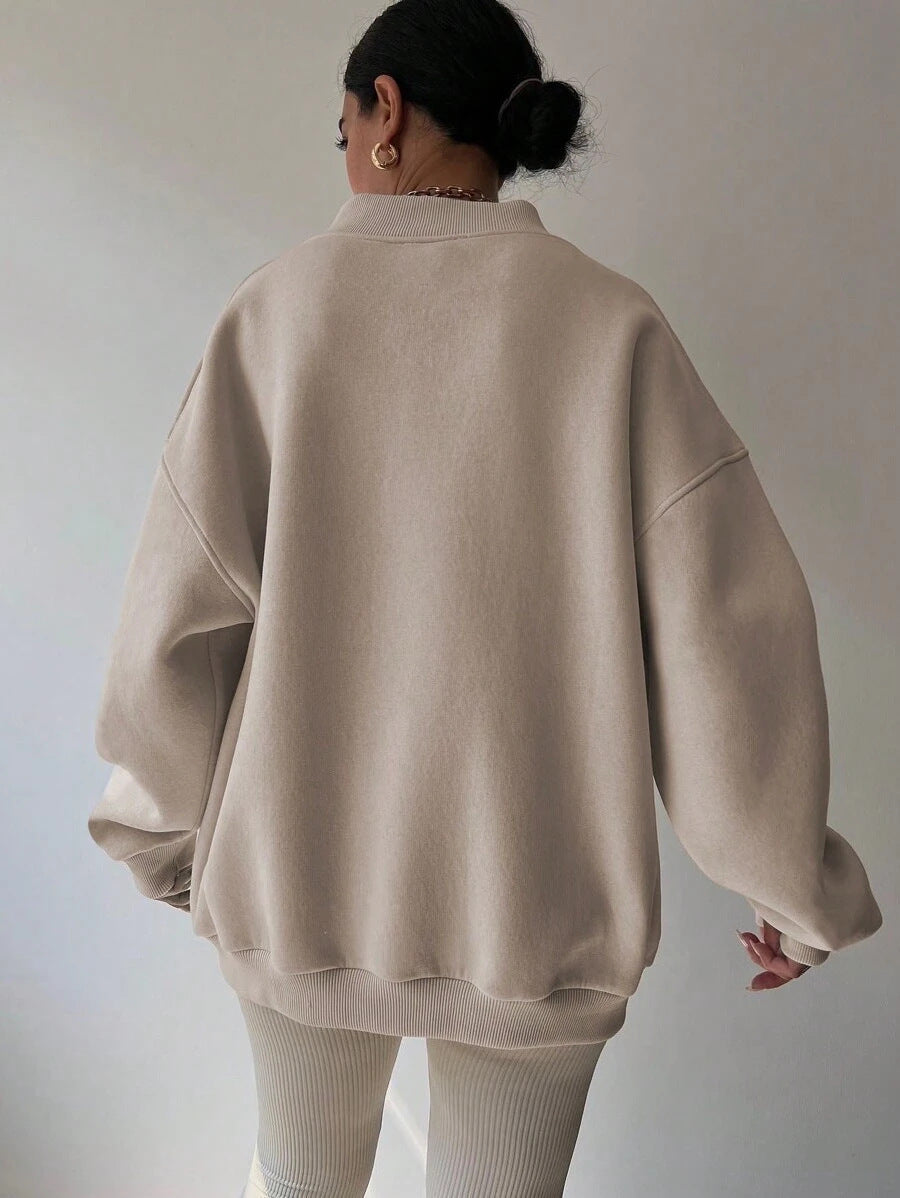 Ivyshape | Casual Long-Sleeve Sweatshirt