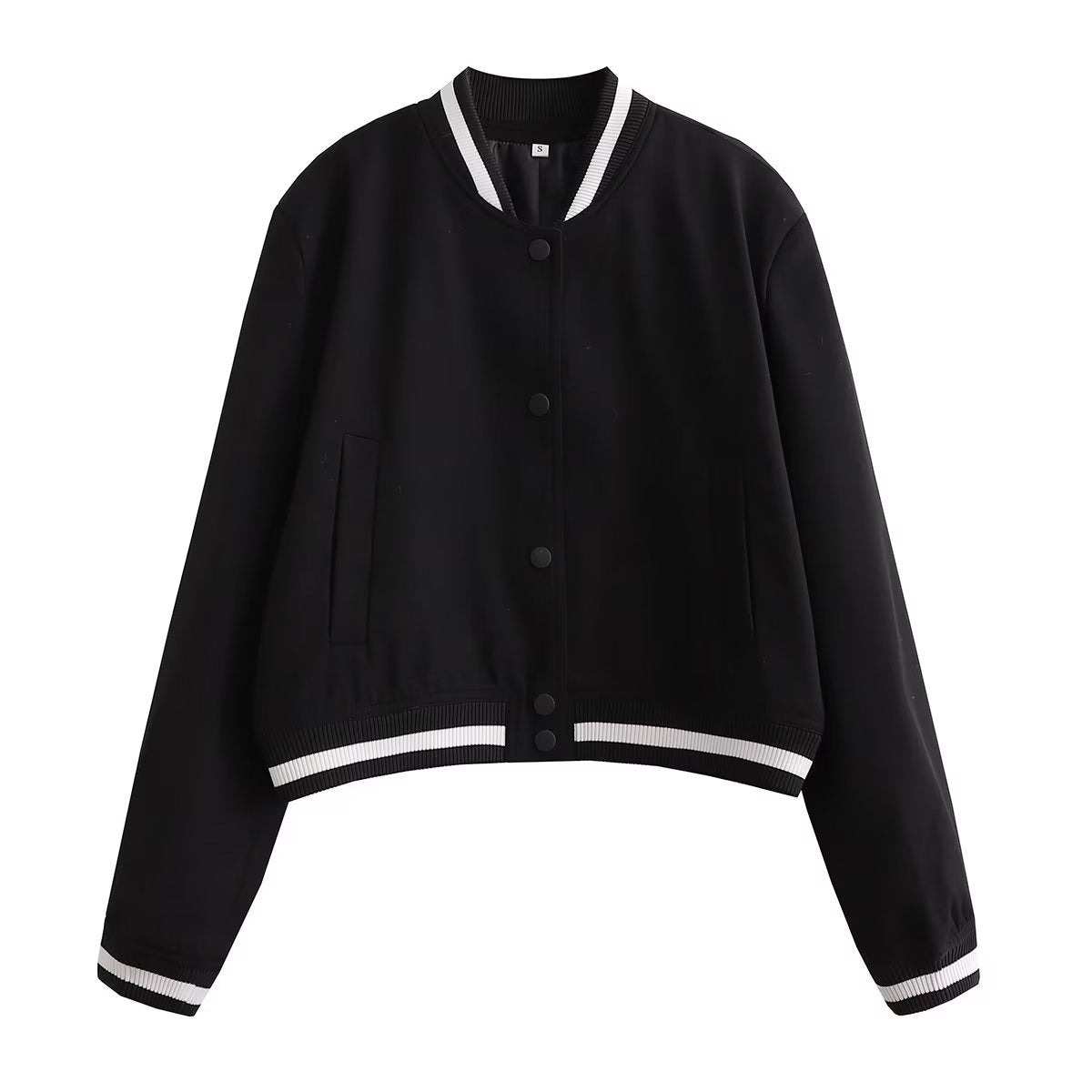 IvyShape | Color-blocked baseball jacket