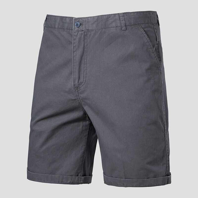 Men's casual shorts made of high-quality cotton blend with practical pockets Ivyshape