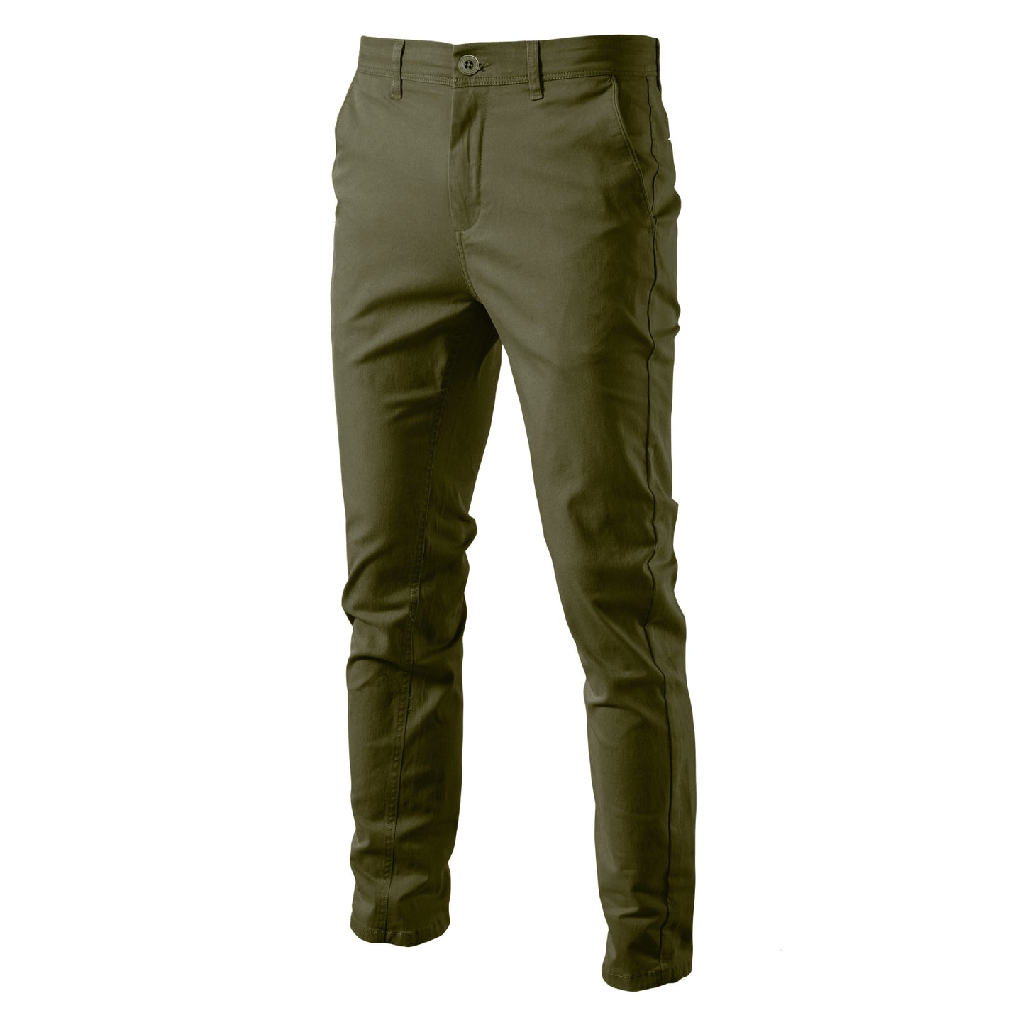 Men's chino pants with a slim fit and elastic waistband Ivyshape