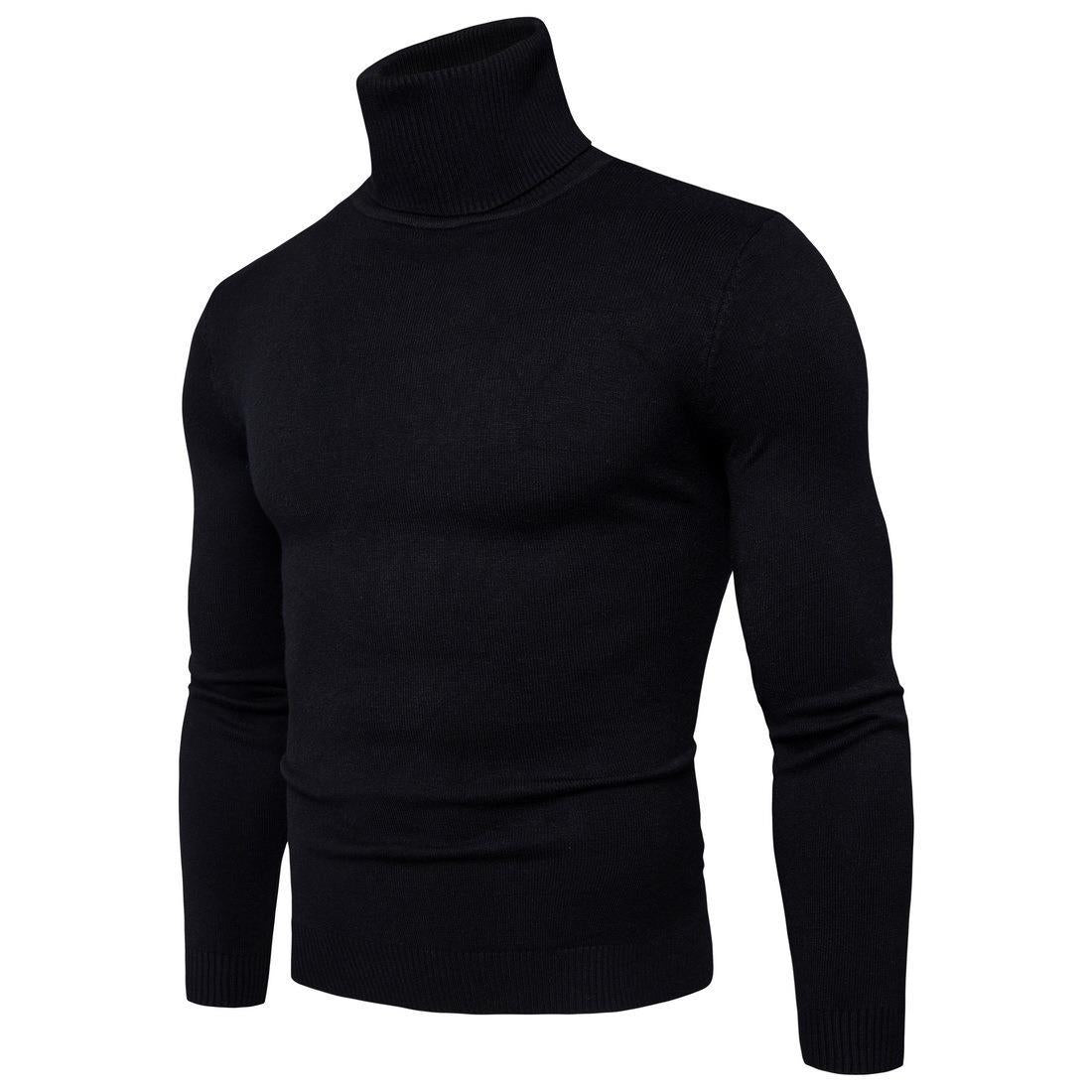 Men's turtleneck sweater made of soft merino wool Ivyshape