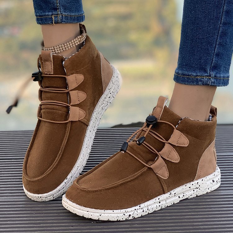 Women's sneakers with elastic lacing system and non-slip sole Ivyshape