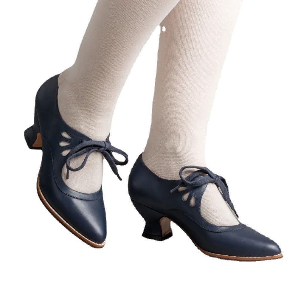 Ladies Elegant and stylish pumps with lacing accents Ivyshape