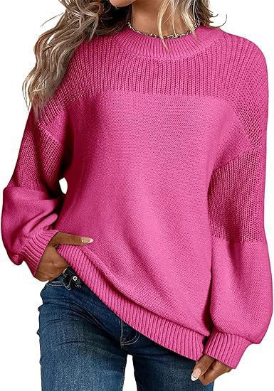 IvyShape | Comfortable Round Neck Long Sleeve Knitted Top