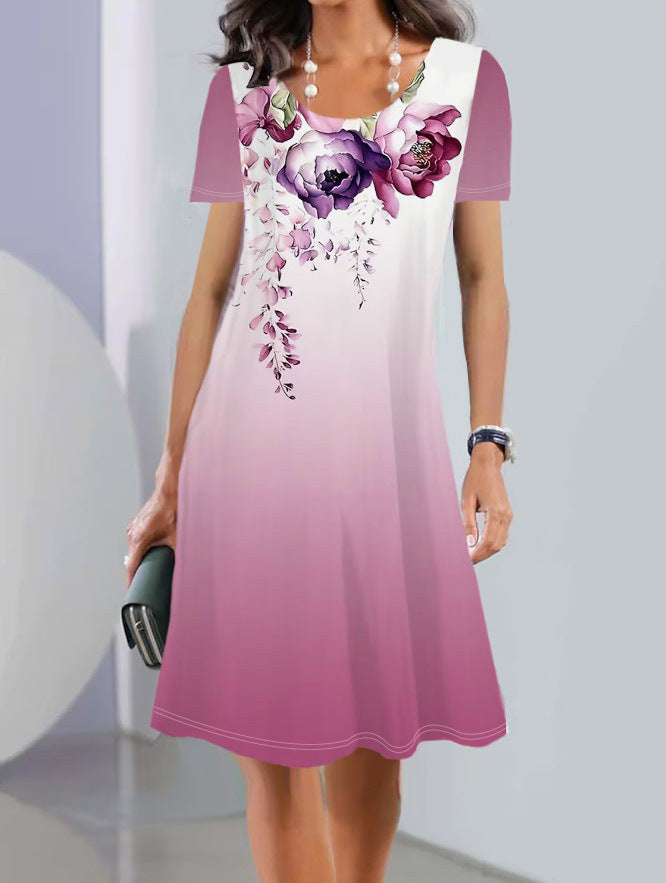 Women Floral Printed A-Line Dress Ivyshape