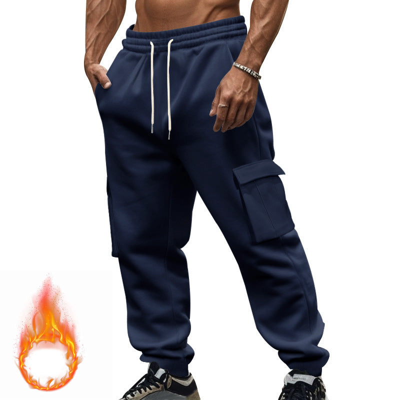 Men's cargo jogging pants with practical side pockets and adjustable drawstring Ivyshape