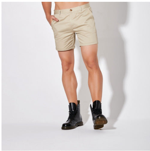 Men's casual shorts made of high-quality cotton blend with practical pockets Ivyshape