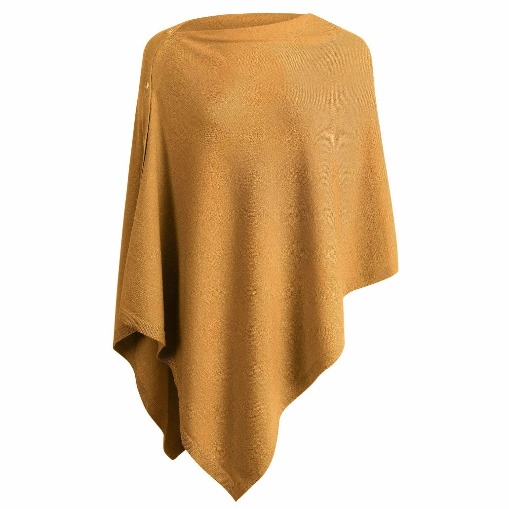 Women's versatile poncho made from high-quality material blend Ivyshape