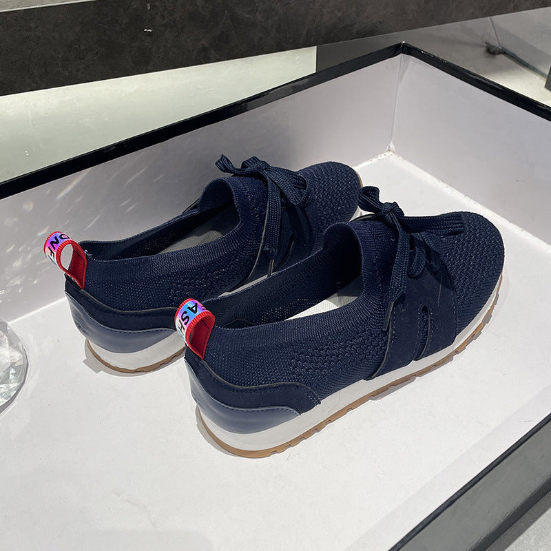 Ladies sporty mesh sneakers with breathable upper material Ivyshape