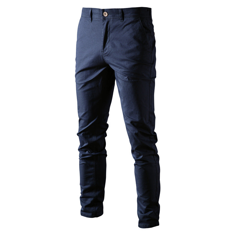 Men's chino pants with a slim fit and elastic waistband Ivyshape