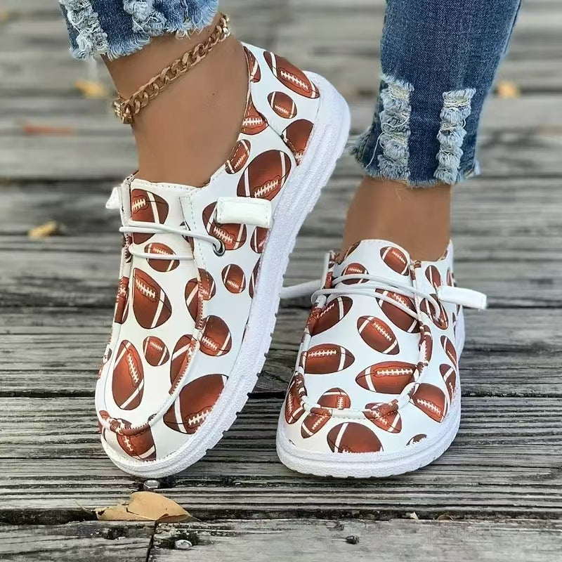 Women's sneaker with football motif Ivyshape