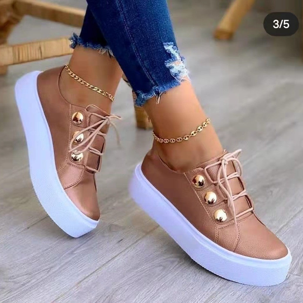 Women’s fashionable sneaker with high platform Ivyshape